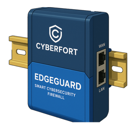 Cyberfort EdgeGuard DIN-rail cybersecurity device